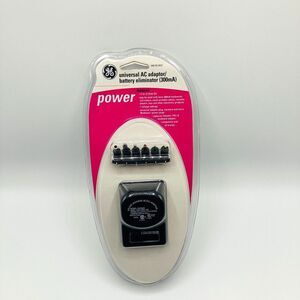 GE Universal AC Adaptor / Battery Eliminator - Rated up to‎ 300mA New Sealed